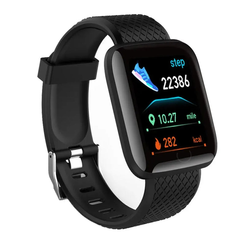 Multifuncional relógio inteligente para homens mulheres crianças mensagem lembrar controle de música esporte passo calorias d13 smartwatch despertador 116plus